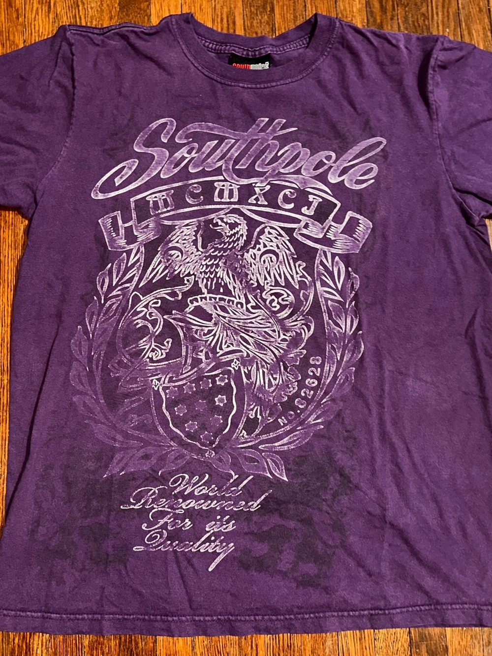 Y2K Vintage Large Southpole Purple Duality Shirt